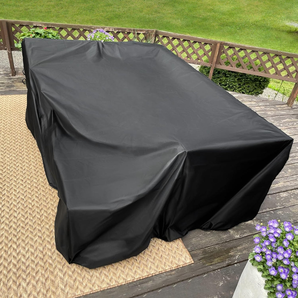 Patio Furniture Cover Waterproof, Rectangular Outdoor Sectional Conversation Dining Table Chair Set Cover, All