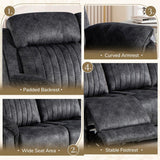Power Reclining Sofa with Zero Gravity, Adjustable Headrest, Electric Reclining Couch with Wireless Charge, Outlets
