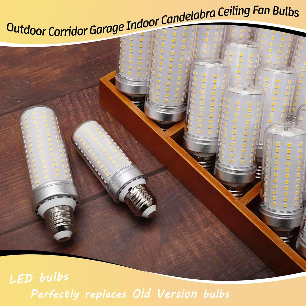 E26 20W LED Corn Bulbs 3000lm 200W Equivalent 4000K Natural White, 2 Pack