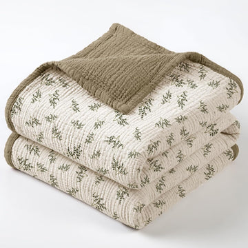 Muslin Baby Blanket for Unisex: Cotton Toddler Blanket for Daycare