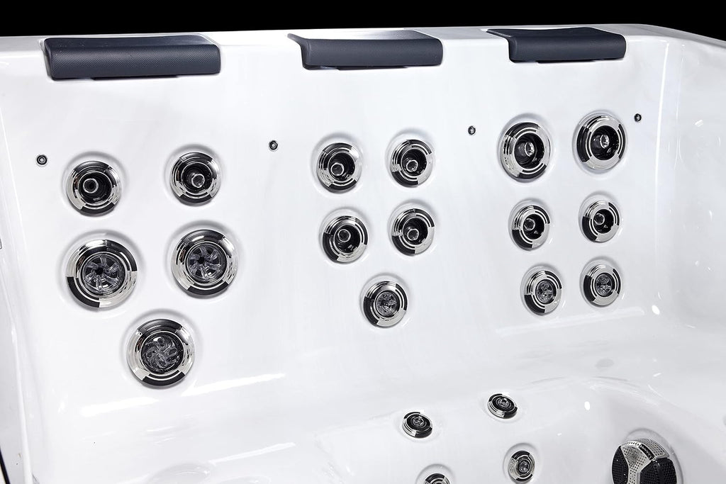 6 Person Luxury Outdoor Portable Spa - 44 Jets - Above Ground Hot Tub