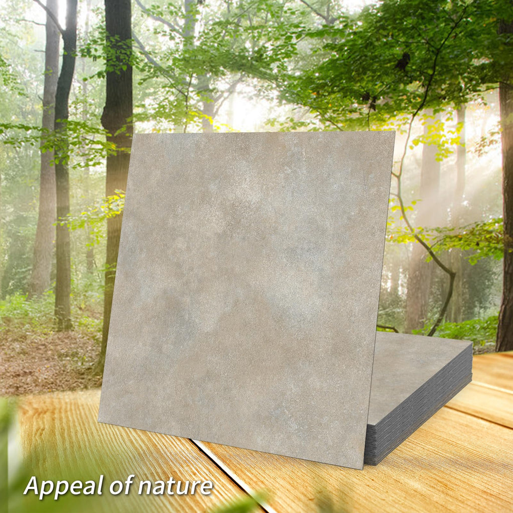 30-Pack Peel and Stick Vinyl Floor Tiles, 12 x 12 in, Slate