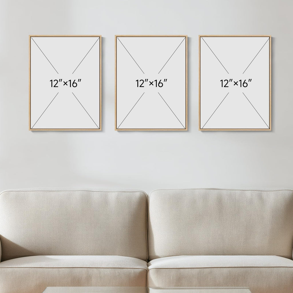 Framed Minimalist Couple Love Heart Line Canvas Wall Art Bedroom, 12x16 In