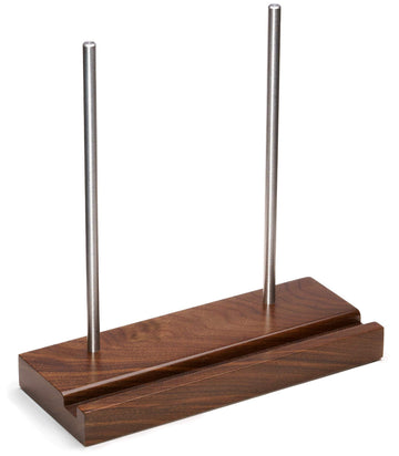 Now Playing Vinyl Record Stand, Solid Walnut Display Holder