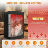 Upgraded Sauna Box, Infrared Sauna for Home, Portable Steam Sauna Tent with 1000W 2.5L Steamer Heater