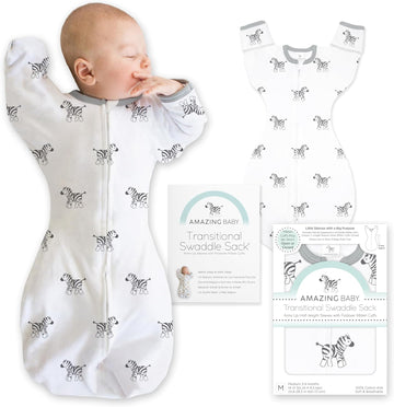 Transitional Swaddle Sack, Cotton, Little Zebra