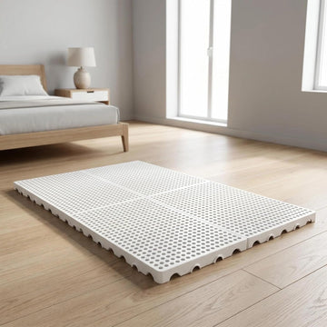 Foldable Floor Bed Frame, Japanese Tatami Mat Style Platform Bed Base, Bed Plate for Futon Frame Mattress, Floor