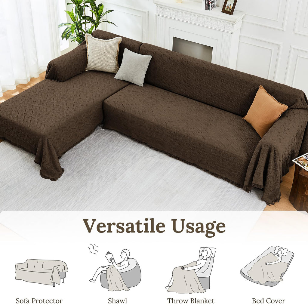 Sectional Couch Covers for Sectional Sofa L Shaped Couch Cover Blanket 2 Pieces Sofa Covers Sectional Couch Cover L
