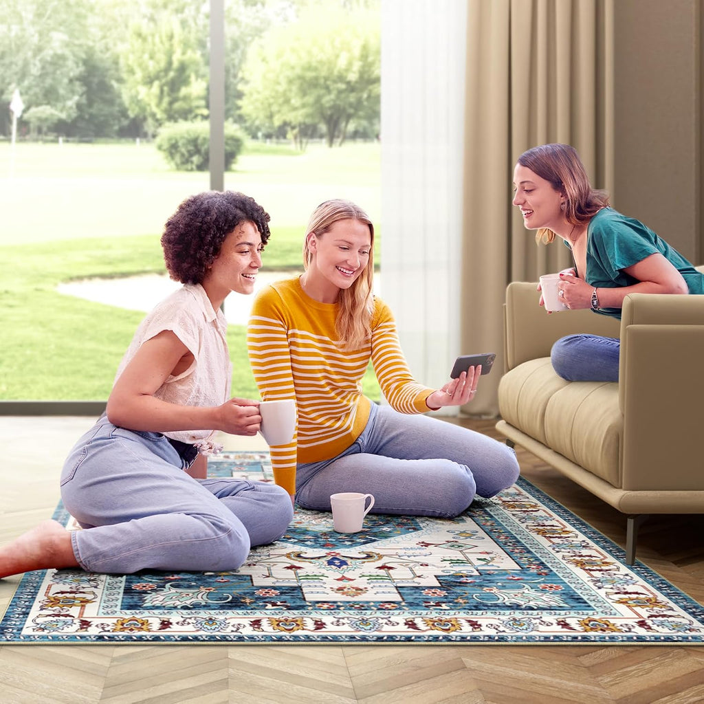 Outdoor Boho Area Rug Outside Rug Outdoor Carpet Large Floor Mat