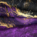 Black Gold Comforter Set Purple Marble Bedding Set King Black Marble Stone Abstract Artwork Bedroom Decor Black Marble