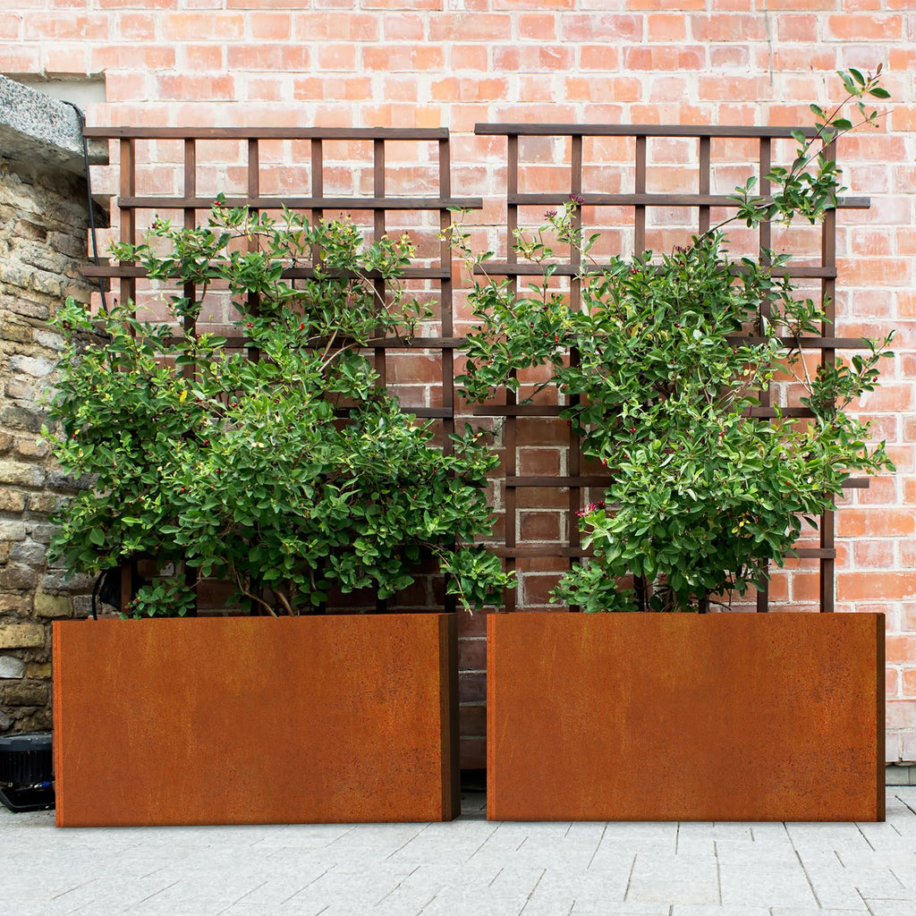 Co rten Steel Planter 36X15X15 inch Rust-Resistant