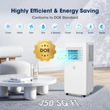 2026 Upgraded Portable Air Conditioners 10000 BTU, Smart Portable AC Unit with App & Remote Control, 4-in-1 Cooling