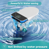 T38 Artistic Smart Toilet, Bidet Toilet with Powerful Flush, Auto Open/Close Lid, Instant Warm Water