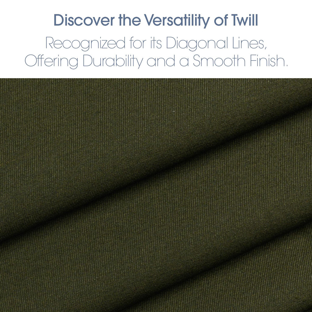 Textiles 2 Yard Bolt Olive Twill Fabric