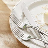 45 Pieces Silverware Set for 8, Premium Stainless Steel Flatware Set with Serving Utensils