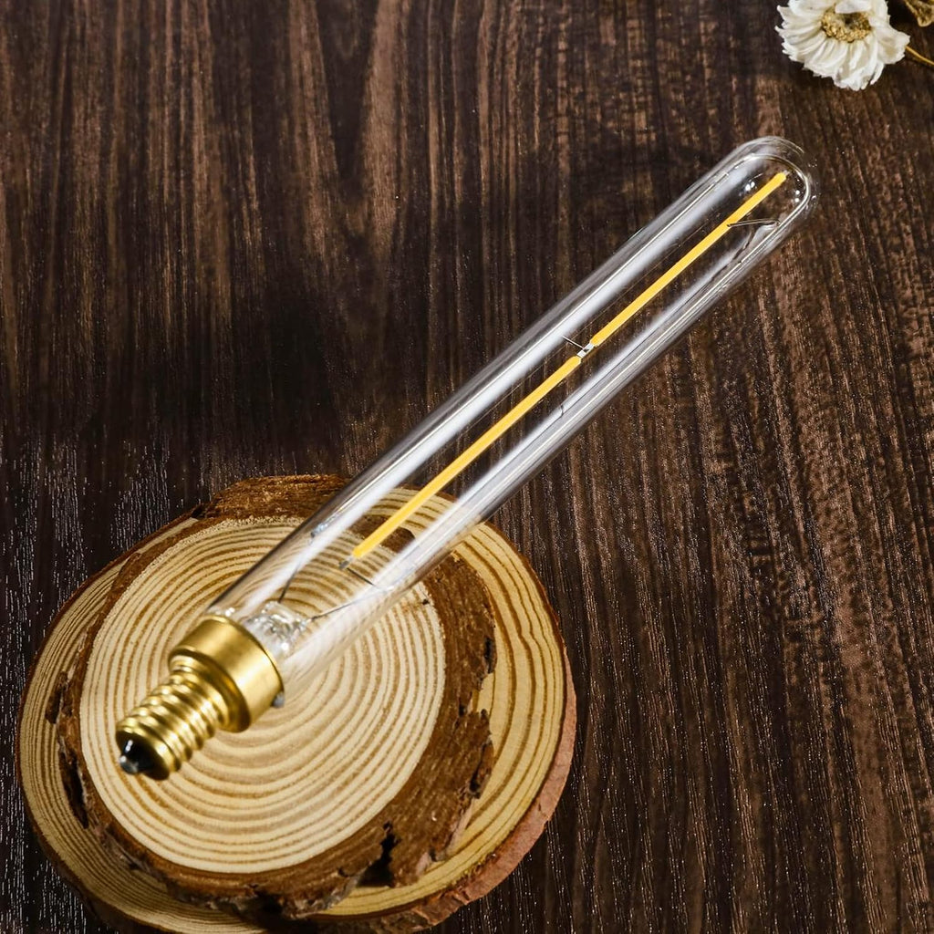 E12 Long Tubular Light Bulbs, 4W Led Edison Bulbs Soft White 3000K