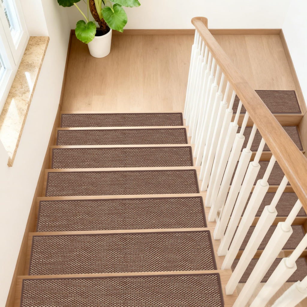 Non Slip for Wooden Steps, 15 Pack, 8"x 30", Brown