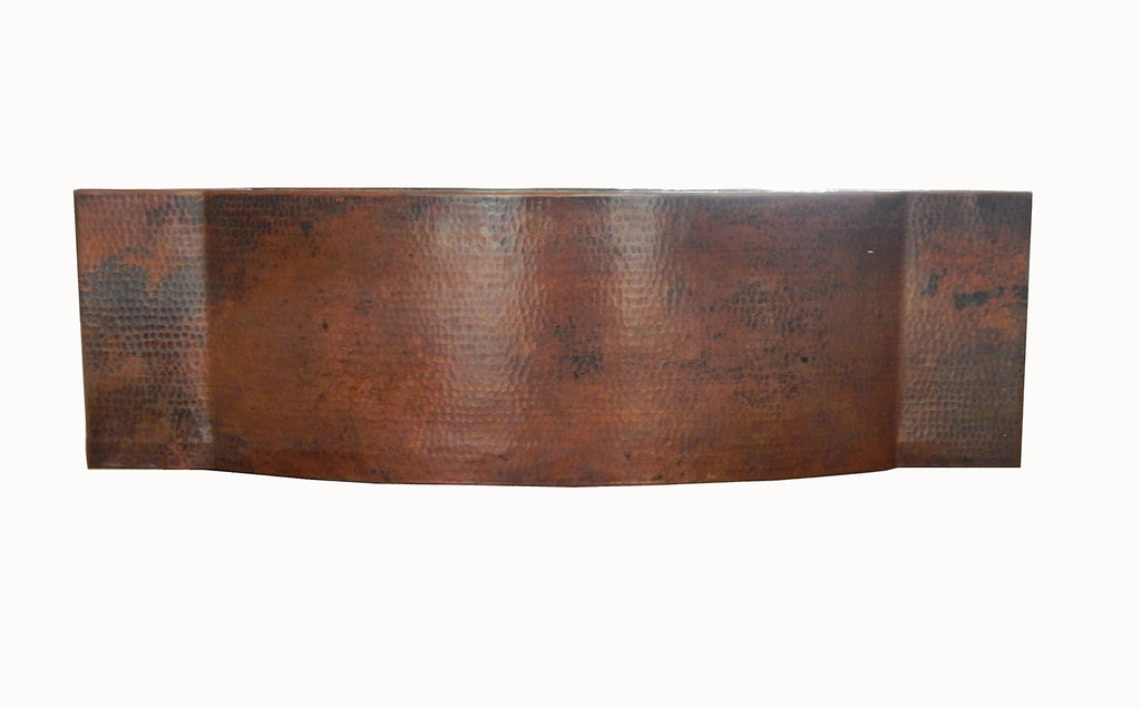 Apron Front Farmhouse Kitchen Single Bowl Mexican Hand Hammered Copper Sink