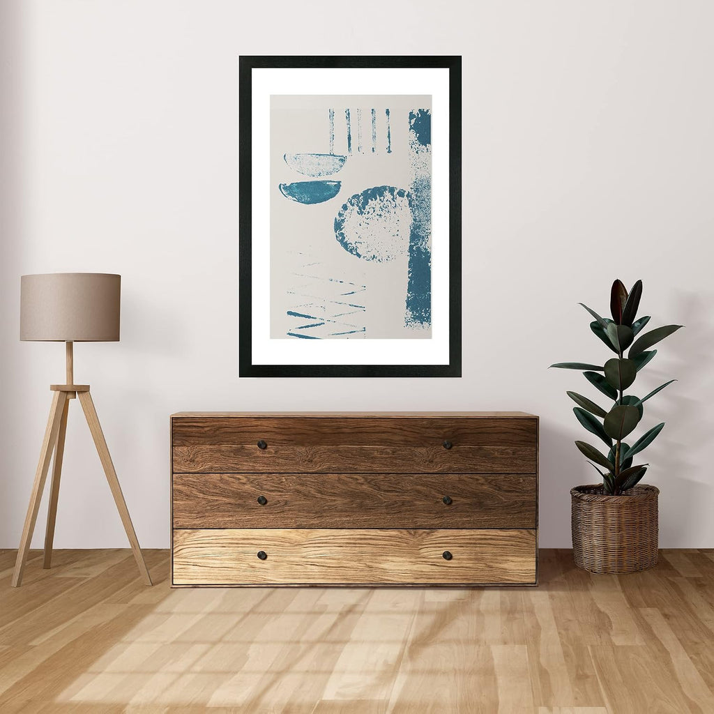 24x36 Poster Frame Set of 2, Rustic Black Wood Style - Display 24 x 36 Poster without Mat or 20x30 Picture with Mat