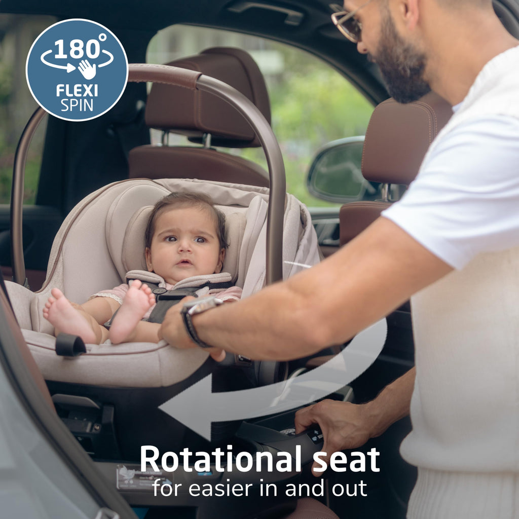 Maxi-Cosi Peri 180 Rotating Infant Car Seat, Oyster Shell