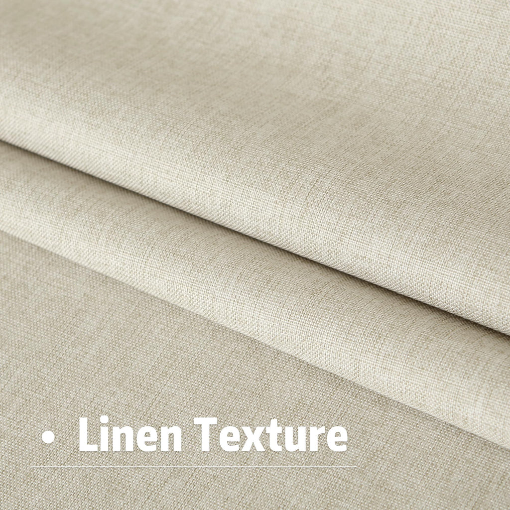 96 Inch Long Blackout Curtains - Extra Wide Thermal Insulated Sun Block Out Bedroom Linen Curtains 8 ft Window