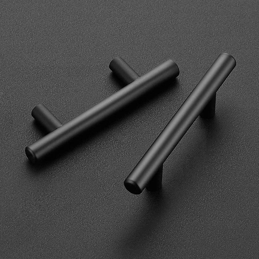 Matte Black Cabinet Pulls Drawer Pulls, 2-1/2 Inch CC, 60 Pack
