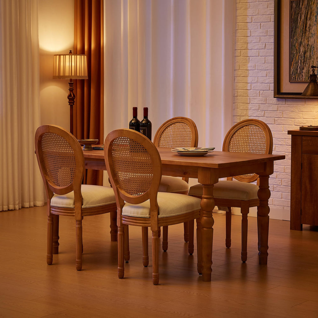 French Country Dining Chairs, Upholstered Dining Chairs Set of 2