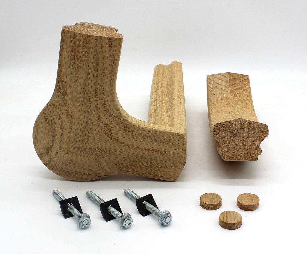 Red Oak 7786 Right Hand Gooseneck 2 Rise with Cap, 6701 Series Rail Fitting