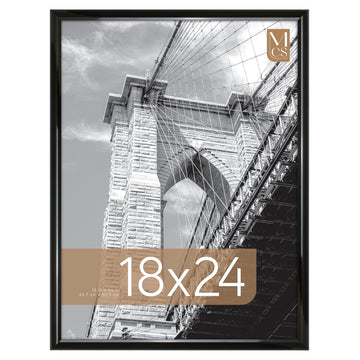 Trendsetter Poster Frame, 18x24, Black High-Gloss, 1-Pack