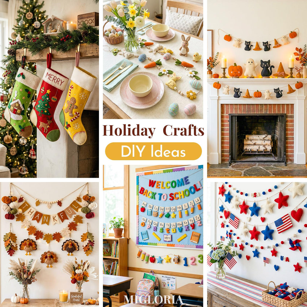 Large Felt Fabric Sheet 36 x 36 Inch, 1.6mm Thick (Light Blue)