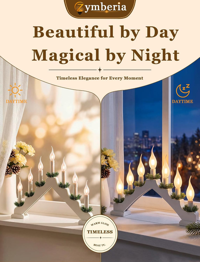 Silicone Dipped LED Candelabra Light Bulbs, C7 Shatterproof Candle Flame Light Bulb for Window Candles, 0.6W 2700K