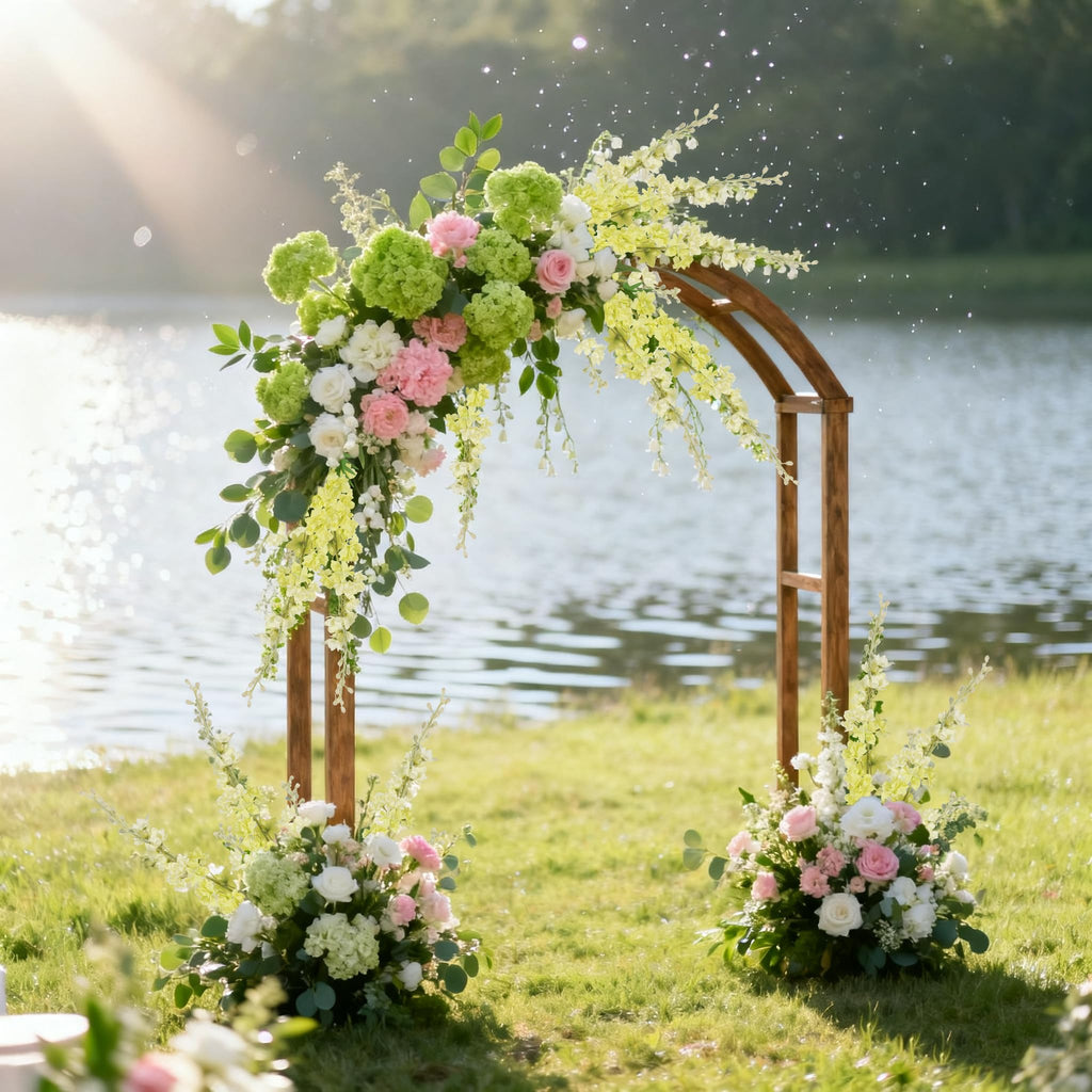 9Pcs Artificial Flowers Combo Clematis Greenery Stems, 33.5" Long Stem Larkspur for Wedding Centerpieces, Bridal