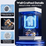 Portable Washer and Dryer Combo Set, 18 lbs Fully Automatic Washing Machine, 1.5CuFt Portable Dryers, Compact Washer