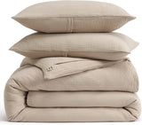 Muslin Duvet Cover Queen - 100% Cotton 3-Layer Gauze Ultra-Soft, Breathable