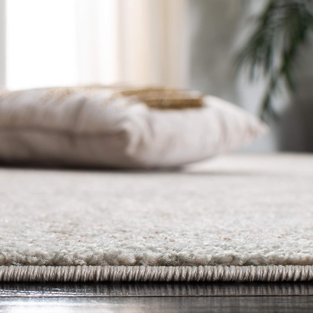 Area Rug 10x14 - Evoke - Large - Ivory & Taupe, Distressed Design, Non-Shedding & Easy to Clean