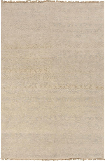 Colwich Wool Area Rug - Geometric Abstract Distressed Faded Striped - Traditional Transitional Minimalist Farmhouse