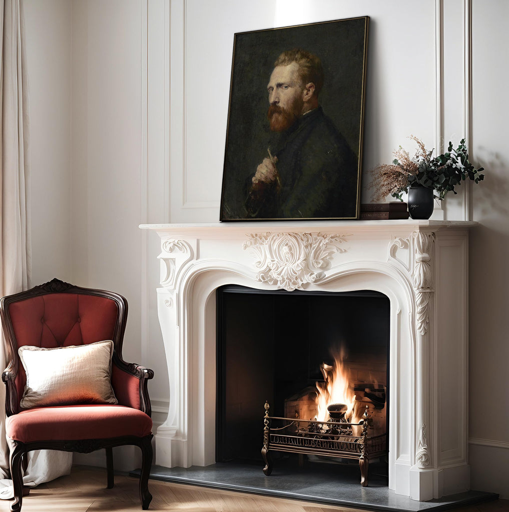 Master Antique Russell Poster - Vintage Impressionism Print - Gift for Artist, Painter - Van Gogh Portrait, Moody