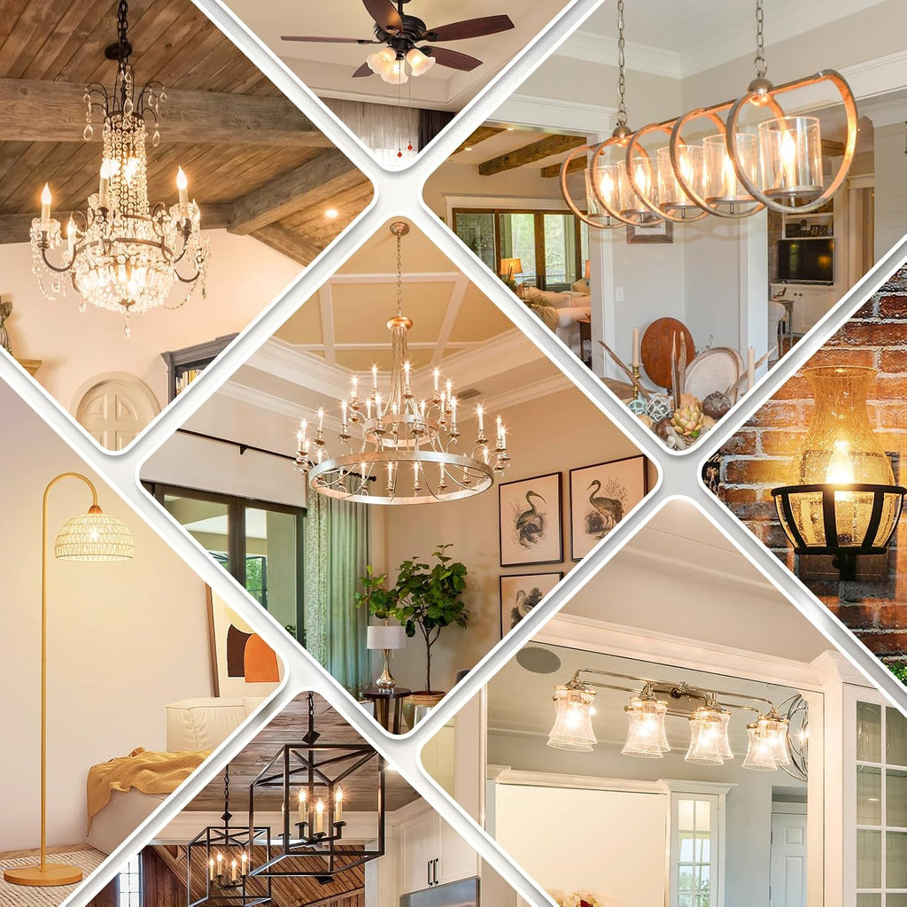 Dimmable E12 Candelabra LED Light Bulbs 40 Watt Equivalent, 4W 460LM Chandelier Light Bulb 2700K Soft Warm White