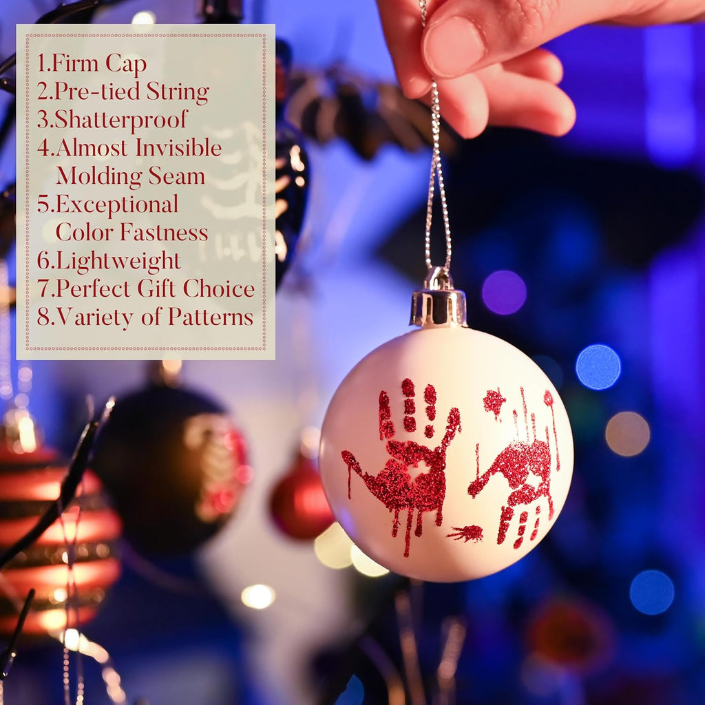 Halloween Ornaments Shatterproof Tree Decoration Indoor - Set of 40