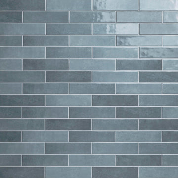 Ceramic Subway Wall Tile | Hoku Caspian Blue | 3" x 12"