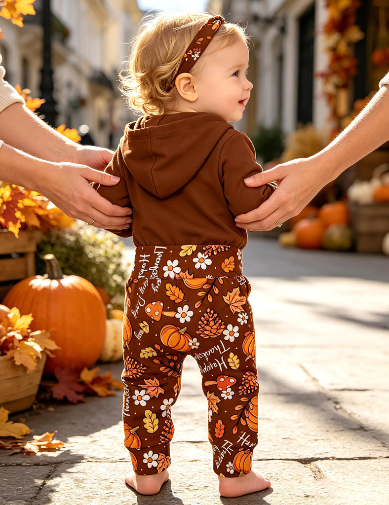 My First Baby Girl Thanksgiving Outfit Infant Outfits Set