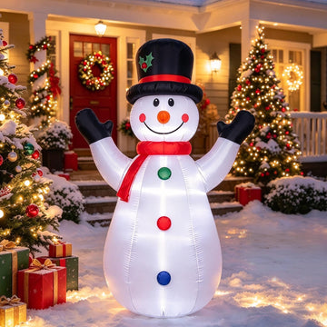 6 FT Christmas Inflatables Snowman Outdoor Decorations for Yard