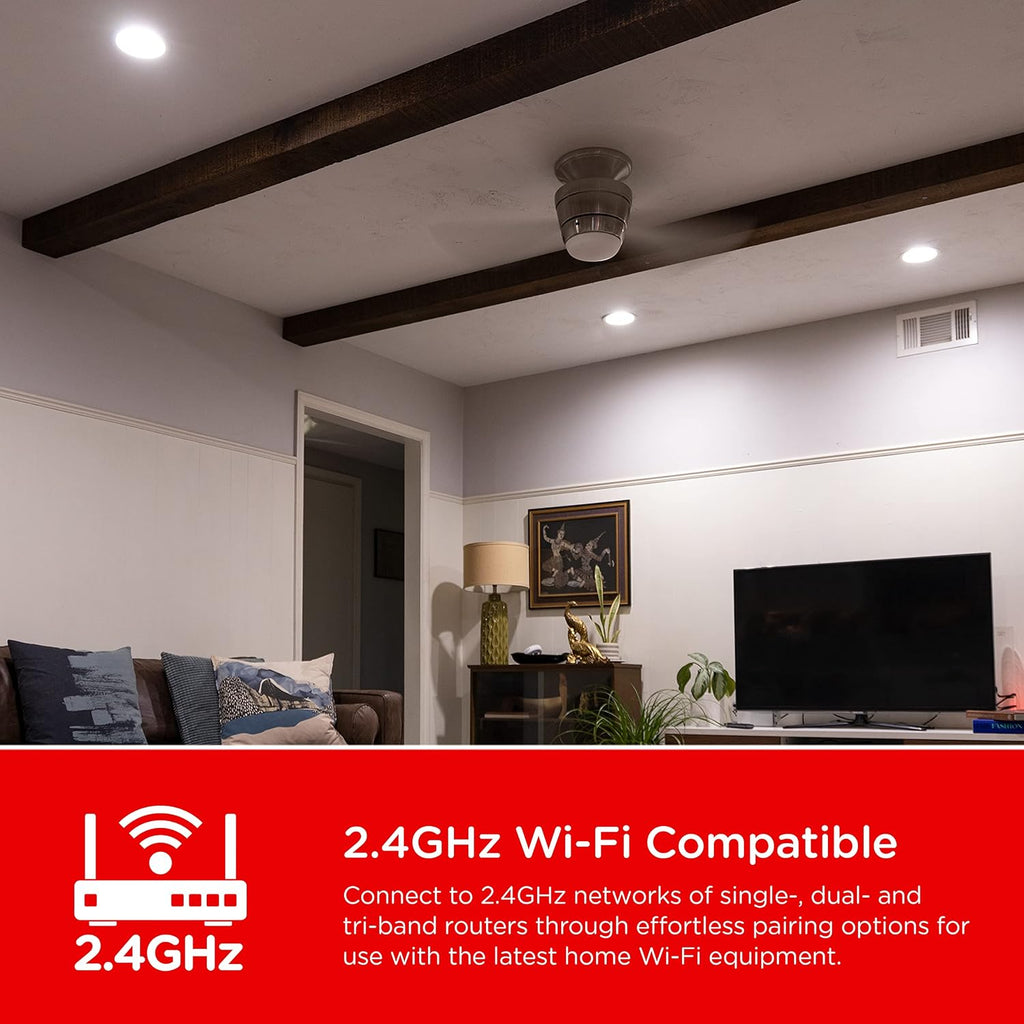 Wi-Fi LED Smart Light Bulb, BR30, 65W Equivalent, White Select Tunable 2700K - 6500K, Full-Range Dimmability, 2.4GHz
