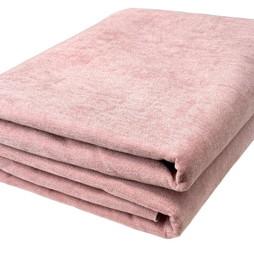 Premium Upholstery Chenille Fabric by the Yard - Thick & Soft Textured Fabric for Chairs, Sofa & Home Decor (Pink, 3