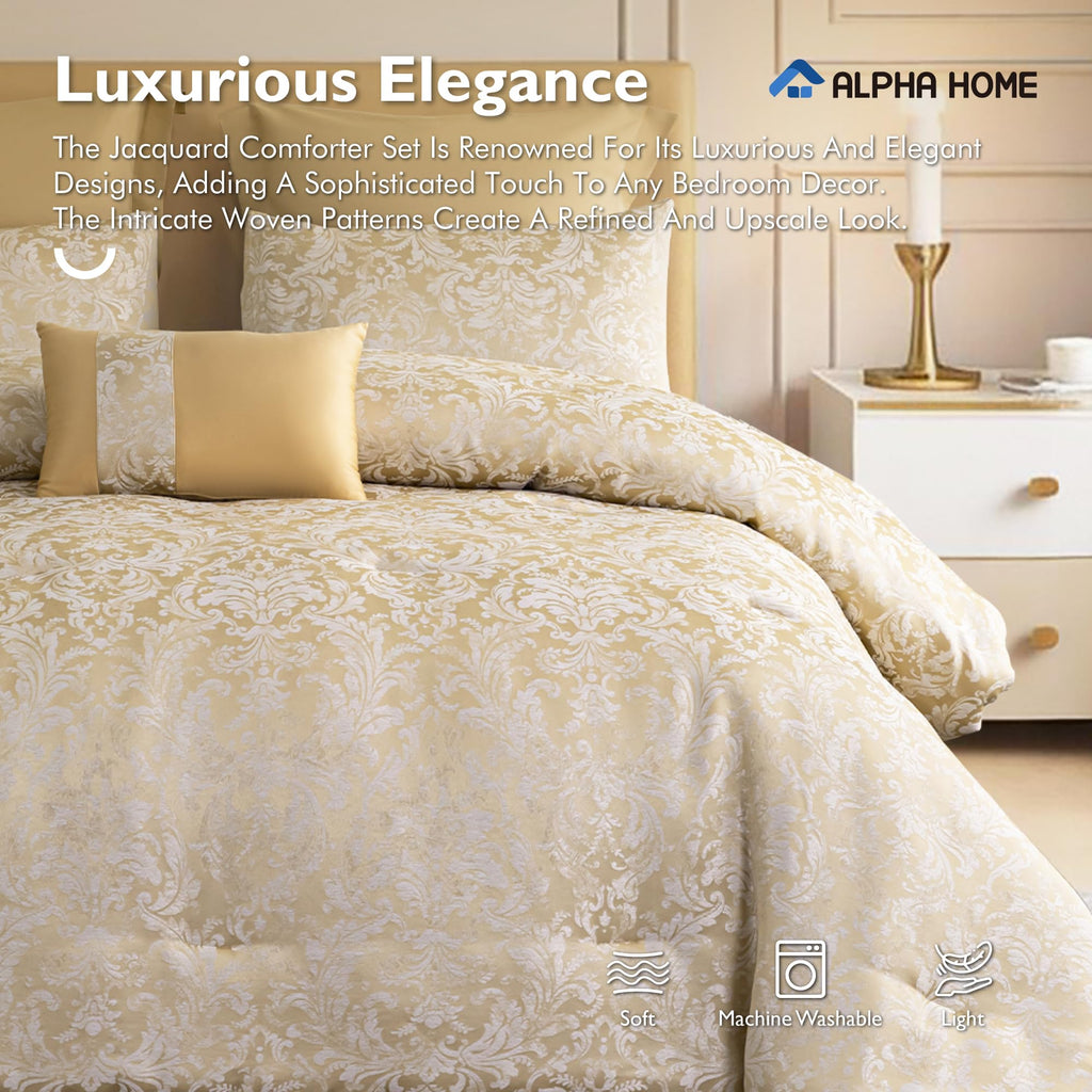 Jacquard King Size Comforter Set Bedding Set OEKO-TEX Certified