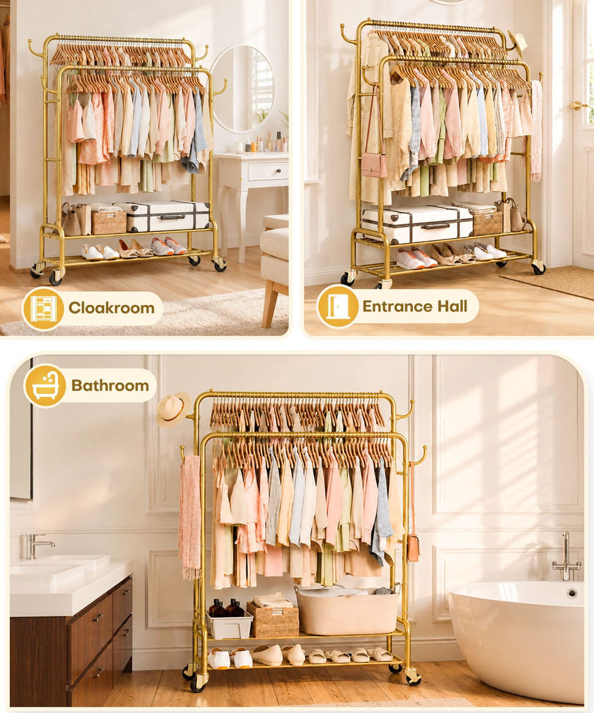 Sturdy Garment Rack : 265 lbs Heavy Duty Clothes Organizer