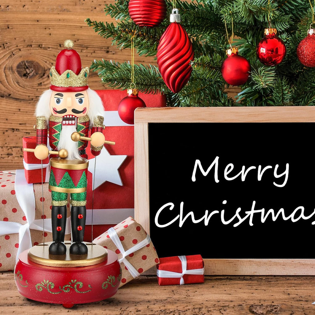 Nutcracker Music Box Wooden Nutcracker Soldier Toy, Lovely Style