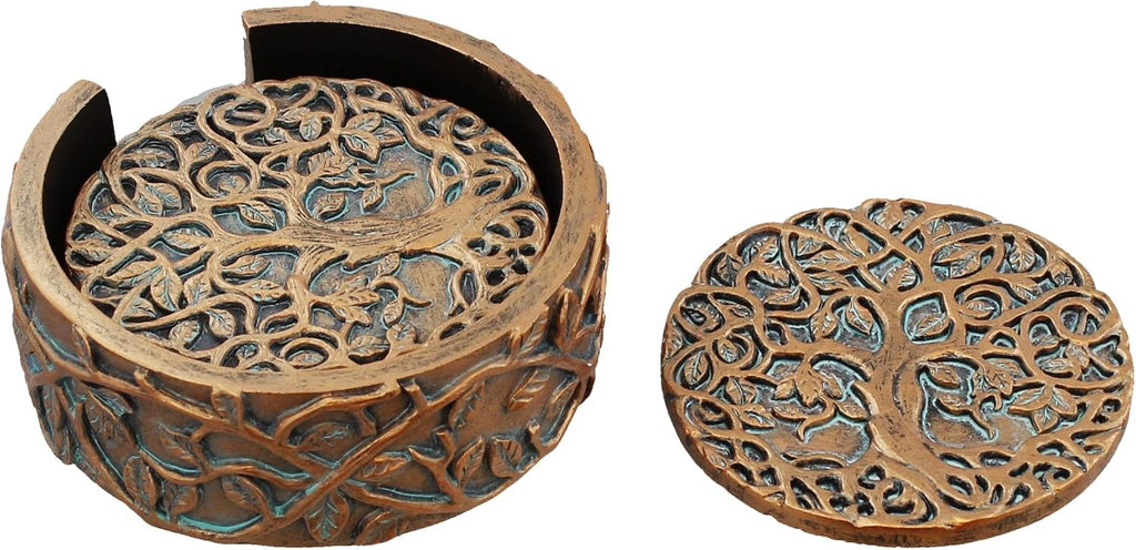 Decorative Tree of Life Coaster Set - Celtic Art - Set of 5