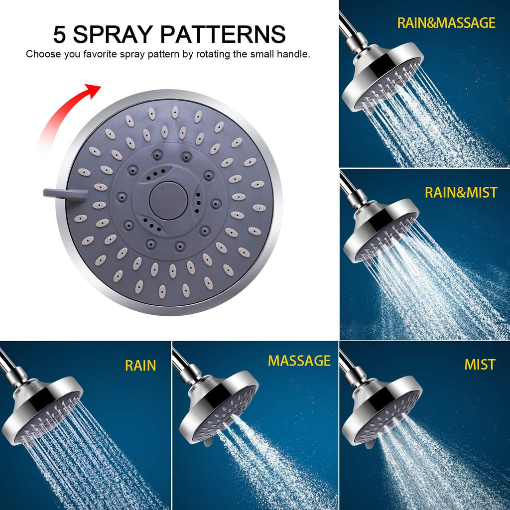 Shower Head and 15 Stage Shower Filter Combo