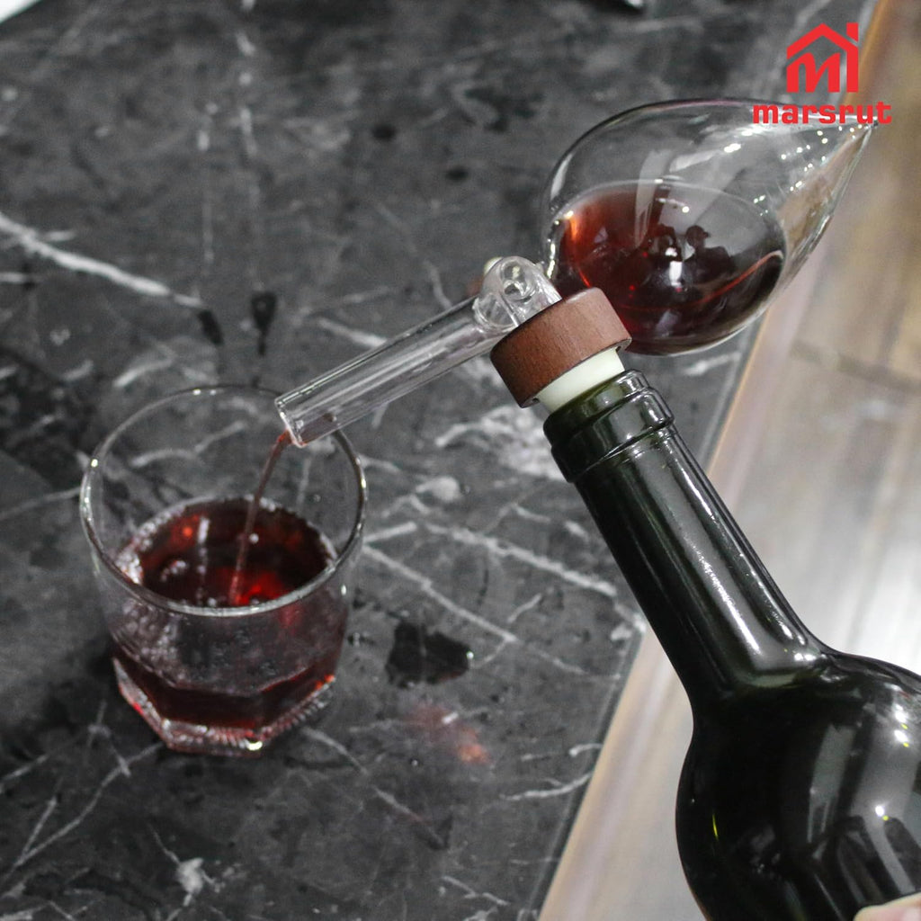 Wine Aerator Decanter Bulb, Italian Aireador De Vino, Wine Whisky Bottle Decantador Dosificador Pourer for Taste